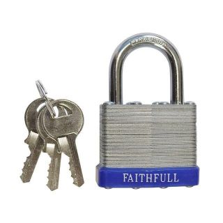 Faithfull Steel Laminated Padlock 50mm