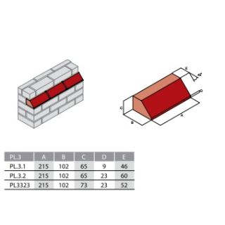 Freshfield Lane Bricks PL3.2 Plinth Stretcher 65mm