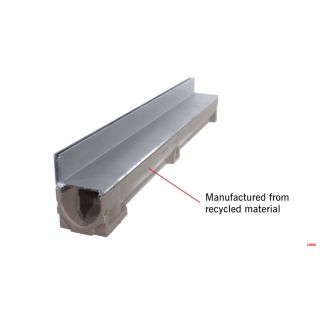 Aco Raindrain Brickslot Polymer Channel - Galvanised 1000mm