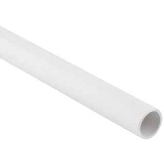 Polypipe 21.5mm Solvent Weld Overflow Pipe - White - 3 metre