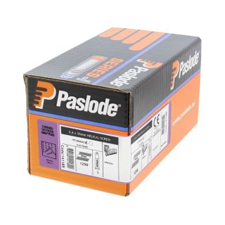 Paslode 141189 PPN35I 3.4 x 35mm Twisted Electro-Galvanised Nails - Pack of 1250 & 1 Fuel Cell