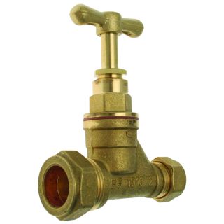 EP Stopcock MDPE Brass 15mm x 20mm