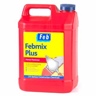 Febmix Plus Mortar Plasticiser - 5 Litre