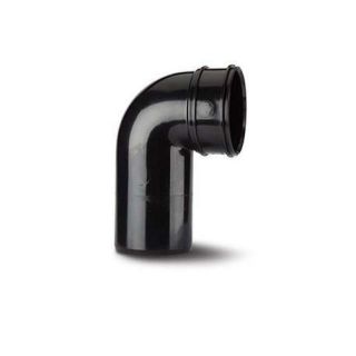 SWB47B - Bend 4in/110mm. 90° Close Couple. (Socket/Spigot). Black