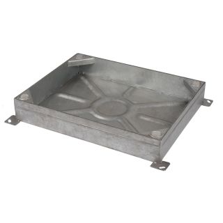 Galvanised Man Hole Cover and Frame for 80mm Paver 450mm x 100mm x 600mm - 10 Tonne