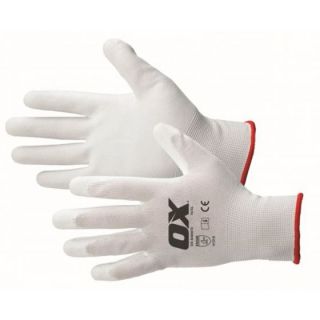 Ox PU Flex White Decorators Gloves - Size X-Large (10)