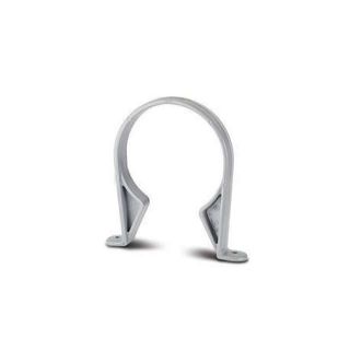 SC43G - Pipe Clips (Plastic) 4in/110mm. Pipe (Saddle). Grey