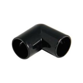 Floplast black overflow 90 degree bend 21.5mm OS11B