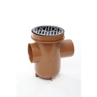 Polypipe Underground Back Inlet Bottle Gully 110mm - Orange Plastic