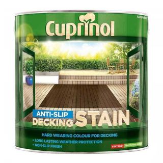 Cuprinol Anti-Slip Deck Stain - Boston Teak - 2.5 Litre