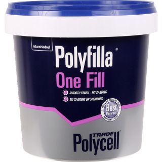 Polycell Trade Polyfilla Ready Mixed One Fill Filler 1 Litre