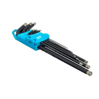OX Pro Diamond Tipped Hex Key Set - 9 Piece - Metric