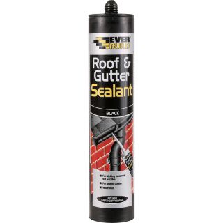 Everbuild Roof & Gutter Sealant - Black - 295ml