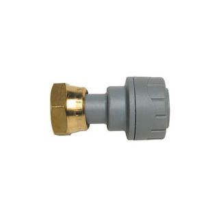 Polypipe PB715 - Straight Tap Connector (Brass Connecting Nut) 15mm x 1/2(1)