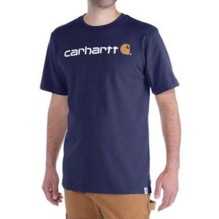 Carhartt Core Logo T-Shirt - Navy - Large