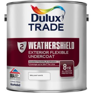 Dulux Trade Weathershield Exterior Undercoat - White - 2.5 Litre 5180264