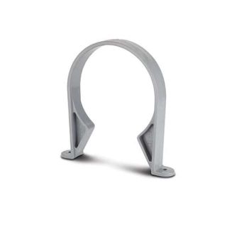 SC45G - Pipe Clips (Plastic) 4in/110mm. Socket. Grey