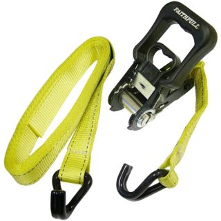 Faithfull Ratchet Tie-Downs J Hook - 5m x 32mm - Breaking Strain 1320kg/daN - 2 Piece