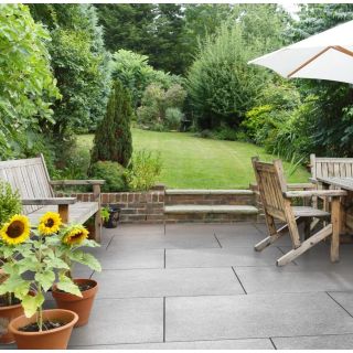 Bradstone NEW Tatra Light Grey Vitrified Porcelain Paving 600 x 600 x 20mm