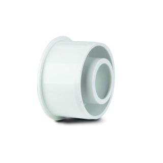 S415W - Polypipe Overflow ABS 32mm to 21.5mm Solvent Weld Reducer White