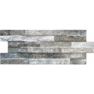 St Moritz Gris Porcelain Wall Cladding Slips 400 x 160 x 9-15mm - Box of 12