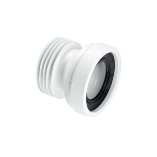 McAlpine 364WCCON1 Straight Rigid Pan Connector Outlet 4in/110mm