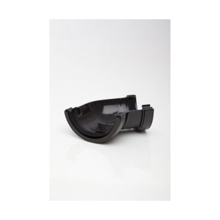 Polypipe Gutter Half Round Angle 135 Deg 112mm Black Plastic