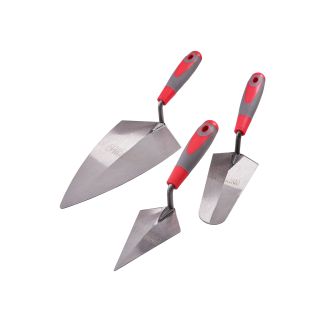 Faithfull 3 Piece Trowel Set with Soft Grip Handles