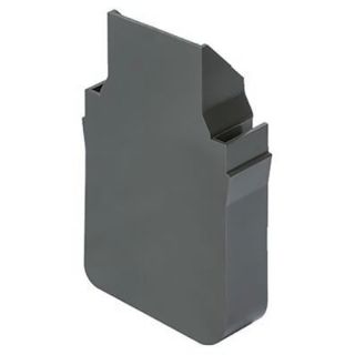 Aco Threshold Slimline End Cap Reverse - Black - 50mm
