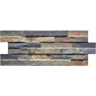 St Moritz Earth Porcelain Wall Cladding Slips 400 x 160 x 9-15mm - Box of 12