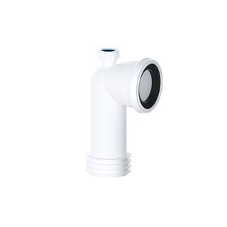 90 Degree Bend WC Pan Connector (1 1/4 Adapter)