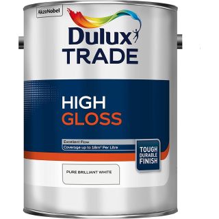 Dulux Trade High Gloss Pure Brilliant White 5 Litre 5091026