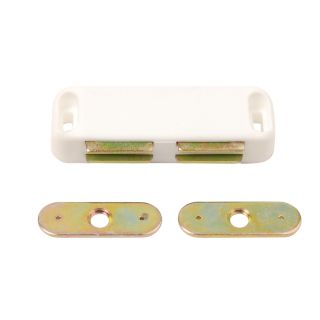 Dale Hardware DX40020 White Twin Heavy Duty Magnetic Catch - Pack of 2