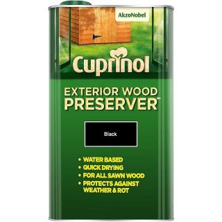 Cuprinol Exterior Wood Preserver - Black - 5 Litre