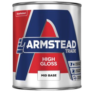 Armstead Trade High Gloss Paint - Brilliant White - 1 Litre