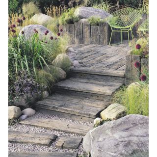 Stonemarket Timberstone Sleeper - 225mm x 900mm - Coppice Brown