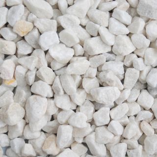 Long Rake Spar Polar White Chippings - 20mm - 20Kg