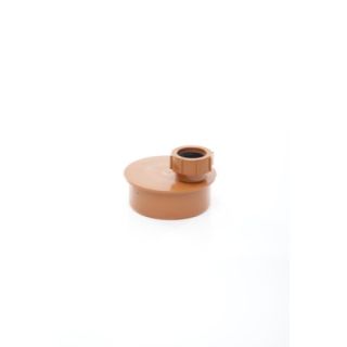 Polypipe Underground Waste Adaptor 110mm-40mm - Orange Plastic