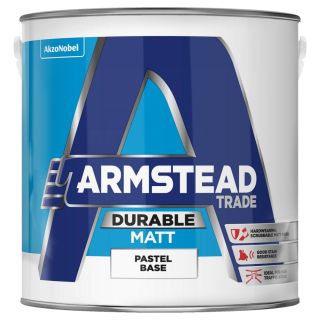 Armstead Trade Durable Paint - Matt White - 5 Litre