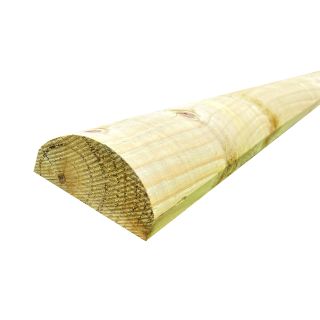 47x100mm Dia. D Rail (Half Round)  3.6m  TREATED    FSC Mix 70%