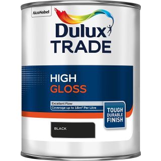 Dulux Trade Gloss - Black - 1 Litre