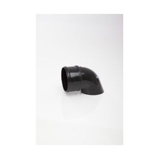 Polypipe Rain Water Pipe Shoe 68mm Black Plastic