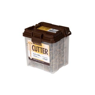 Reisser Cutter Professional Woodscrews - 4.0 x 40 - Tub of 1200 plus 2 FREE Pozi Bits