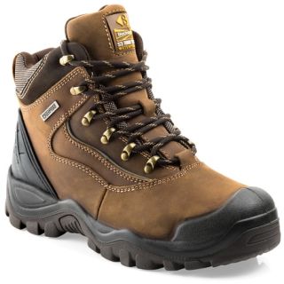 Buckbootz Safety Lace Boot - Dark Brown - Size 7