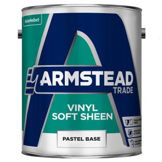 Armstead Trade Vinyl Paint - Soft Sheen Brilliant White - 5 Litre