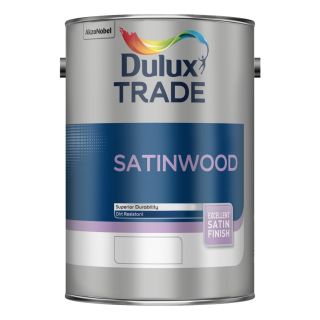 Dulux Trade Satinwood Paint - Pure Brilliant White - 5 Litre