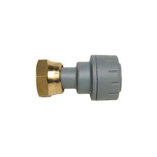 Polypipe PB722 - Straight Tap Connector (Brass Connecting Nut) 22mm x 3/4