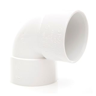 Polypipe Solvent Waste Bend 90 Deg 50mm - White