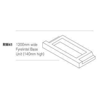 Redbank Fyrelintel Base Unit For Use With RM40 Lin 1200mm