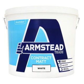 Armstead Trade Contract Matt Emulsion - White - 10 Litre